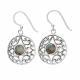 Silver Labradorite Dangle Earrings 1