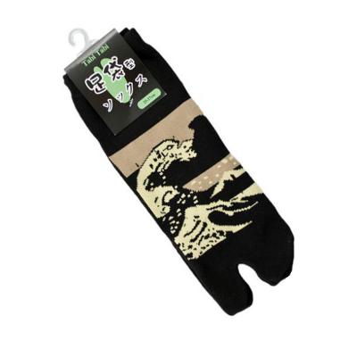 Men's Tabi Socks - Great Wave Black