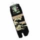 Men's Tabi Socks - Great Wave Black 1