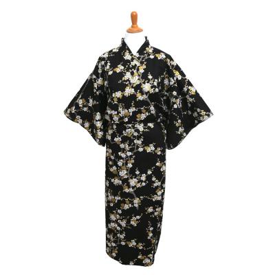 Yukata - Golden Sakura Blossom Black