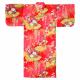 Kimono - Golden Bamboo and Clouds - Red