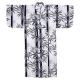 Yukata - Navy and White Bamboo